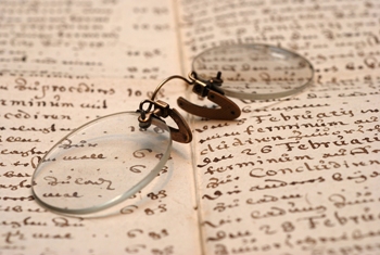 This photo of a pair of pince-nez glasses - a favorite among optical antiques collectors - was taken by Polish photographer Kriss Szkurlatowski.